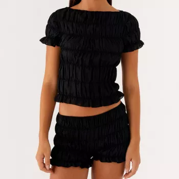 Ruched 2-Piece Summer Set: Fast, Flattering Outfit