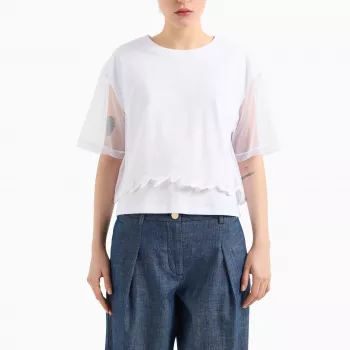 Armani Exchange Women’s White Cotton Tee: Style & Care